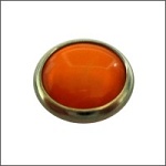 12mm橙色珠片配333五爪钮扣