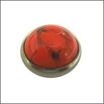 11.8mm半球形橙色珠片配333五爪